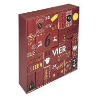 Adventskalender zum Befüllen 30 (B) x 8,7 (T) x 34 (H) cm Rot