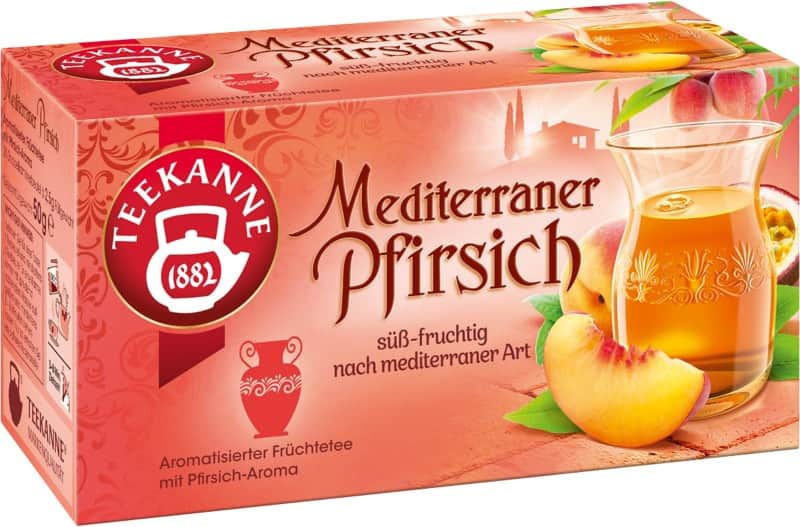 TEEKANNE Früchtetee Tee Pfirsich 20 Stück à 2.50 g