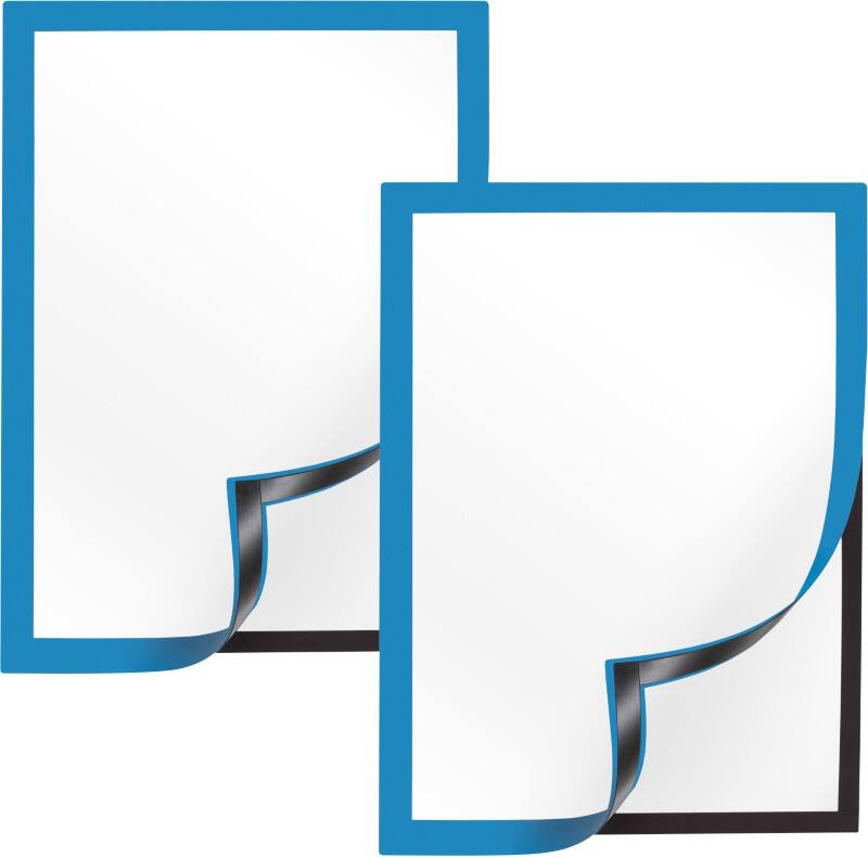 Viking DIN A4 Inforahmen Selbstklebend Dunkelblau Kunststoff 1292064 23,4 (B) x 0,6 (T) x 32,6 (H) cm 2 Stück