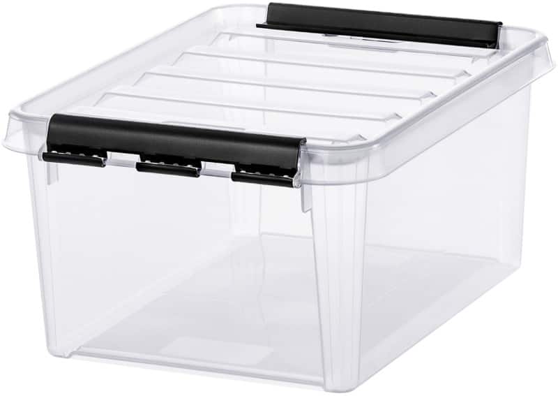 SmartStore Classic Kunststoff Aufbewahrungbox 8 L Mit Deckel Transparent 25 x 34 x 16 cm