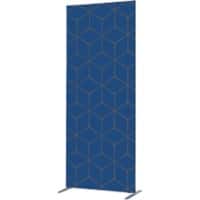 SHOWDOWN Deco Raumteiler Aluminium Blau 870 x 450 x 2.020 mm
