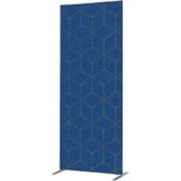 SHOWDOWN Deco Raumteiler Aluminium Blau 1.020 x 450 x 2.020 mm