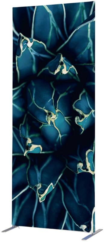 SHOWDOWN Deco Raumteiler Aluminium Blau 870 x 450 x 2.020 mm