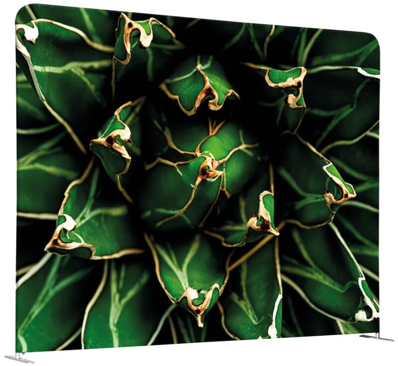 SHOWDOWN EU Raumteiler Aluminium Grün 1.500 x 450 x 1.500 mm