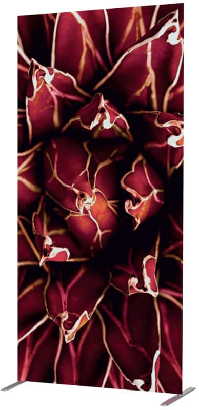 SHOWDOWN Deco Raumteiler Aluminium Rot 1.020 x 450 x 2.020 mm