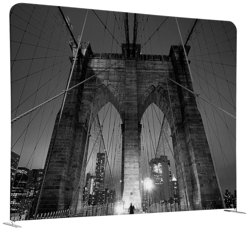 SHOWDOWN EU Raumteiler Aluminium Silber 1.984 x 450 x 1.502 mm