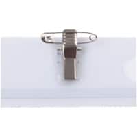 Pavo Namensschilder Kombiklemme 7,5 x 4 x 4 cm PVC (Polyvinylchlorid) 50 Stück