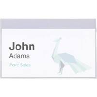 Pavo Namensschilder Pin 9 x 5,4 x 5,4 cm PVC (Polyvinylchlorid) 50 Stück