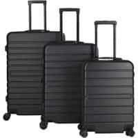 JSA Rabs Kombinationsschloss Reisekoffer Schwarz 45610 3 Stück