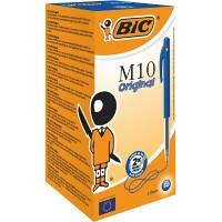 BIC M10 Original Kugelschreiber Blau Mittel 0,4 mm 50 Stück