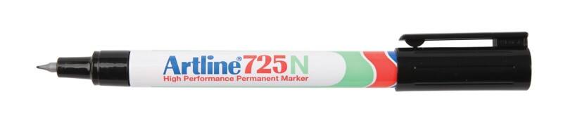 Artline 725N Permanentmarker Extra Fein Rundspitze  - 0,4 mm Schwarz Nachfüllbar Wasserbeständig 12 Stück