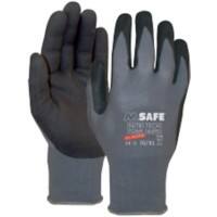M-Safe Handschuhe Nitri-Tech Foam Nitril Größe XL Schwarz, Grau 1 Paar à 2 Handschuhe