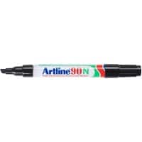 Artline 90N Permanentmarker  Mittel Keilspitze 2 - 5 mm Schwarz Nachfüllbar Wasserbeständig 12 Stück