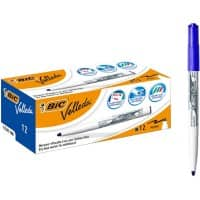 BIC Whiteboard-Marker 1741 Rundspitze 1,5 mm Blau 12 Stück