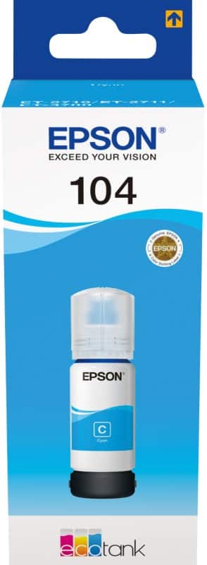 Epson 104 Original Tintenpatrone C13T00P240 Cyan