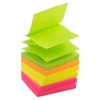 Office Depot Z-Notes 76 x 76 mm Farbig sortiert Neon 6 Blöcke à 100 Blatt