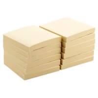 Office Depot Haftnotizen 76 x 76 mm Pastellgelb 12 Blöcke à 100 Blatt