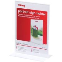 Viking Tischaufsteller DIN A5 14,9 (B) x 8,3 (T) x 21,4 (H) cm Transparent