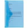 Office Depot Dokumentenmappe DIN A4 Druckknopf PP (Polypropylen) Quer 23,5 (B) x 33,5 (H) cm Blau 5 Stück