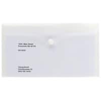Office Depot Aufbewahrungstaschen DL 130 x 230 mm Transparent Polypropylen 5 Stück