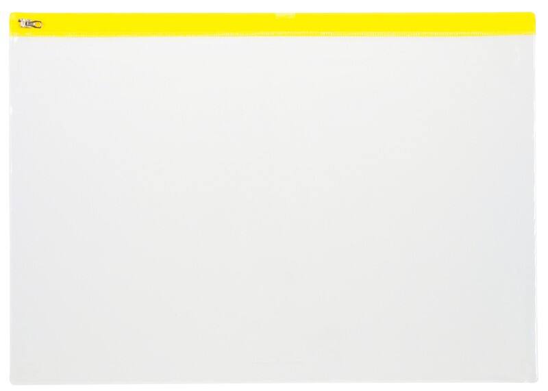 Viking Reißverschlussbeutel DIN A3 Reißverschluss PP (Polypropylen) Quer 42 (B) x 45 (T) x 29,7 (H) cm Gelb 5 Stück