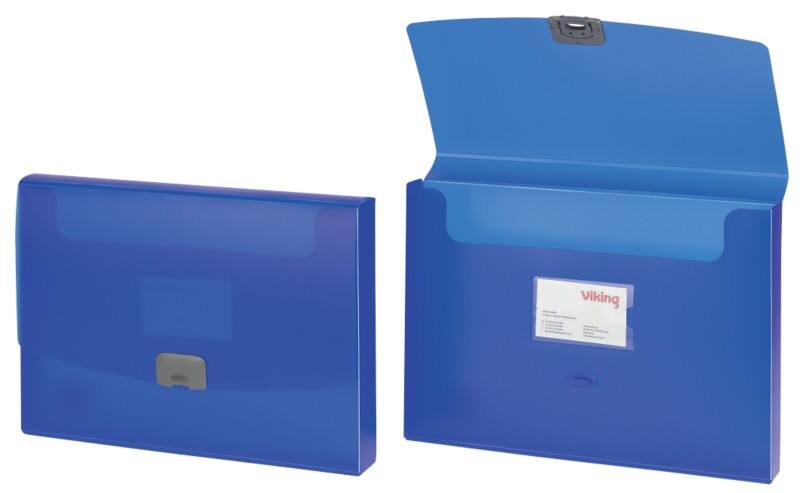 Viking Archivbox 1434617 DIN A4 PP (Polypropylen) 34 (B) x 2,5 (T) x 25 (H) cm Blau 2,5 cm