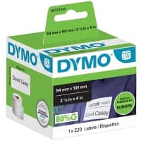 DYMO LW Versandetiketten Authentisch 99014 S0722430 Selbsthaftend Schwarz auf Weiß 54 x 101 mm 220 Etiketten