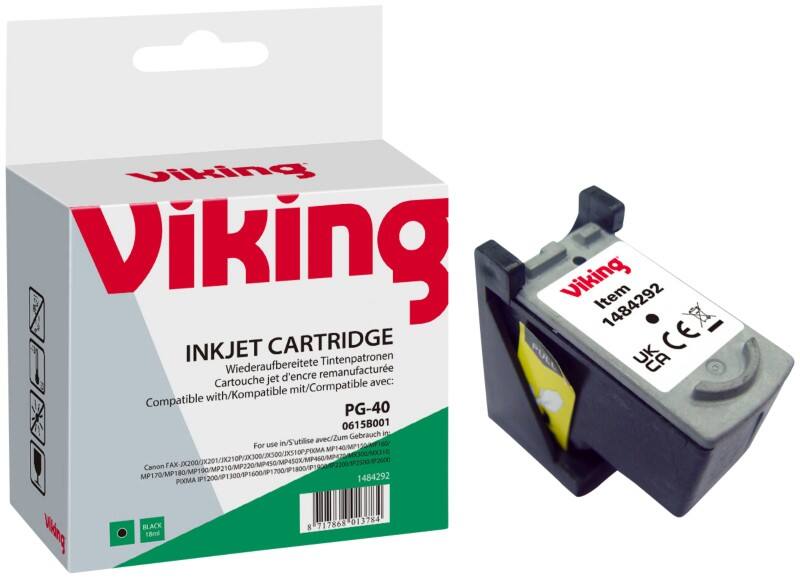Viking PG-40 Kompatibel Canon Tintenpatrone Schwarz