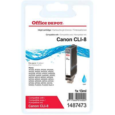 Kompatible Office Depot Canon CLI-8C Tintenpatrone Cyan