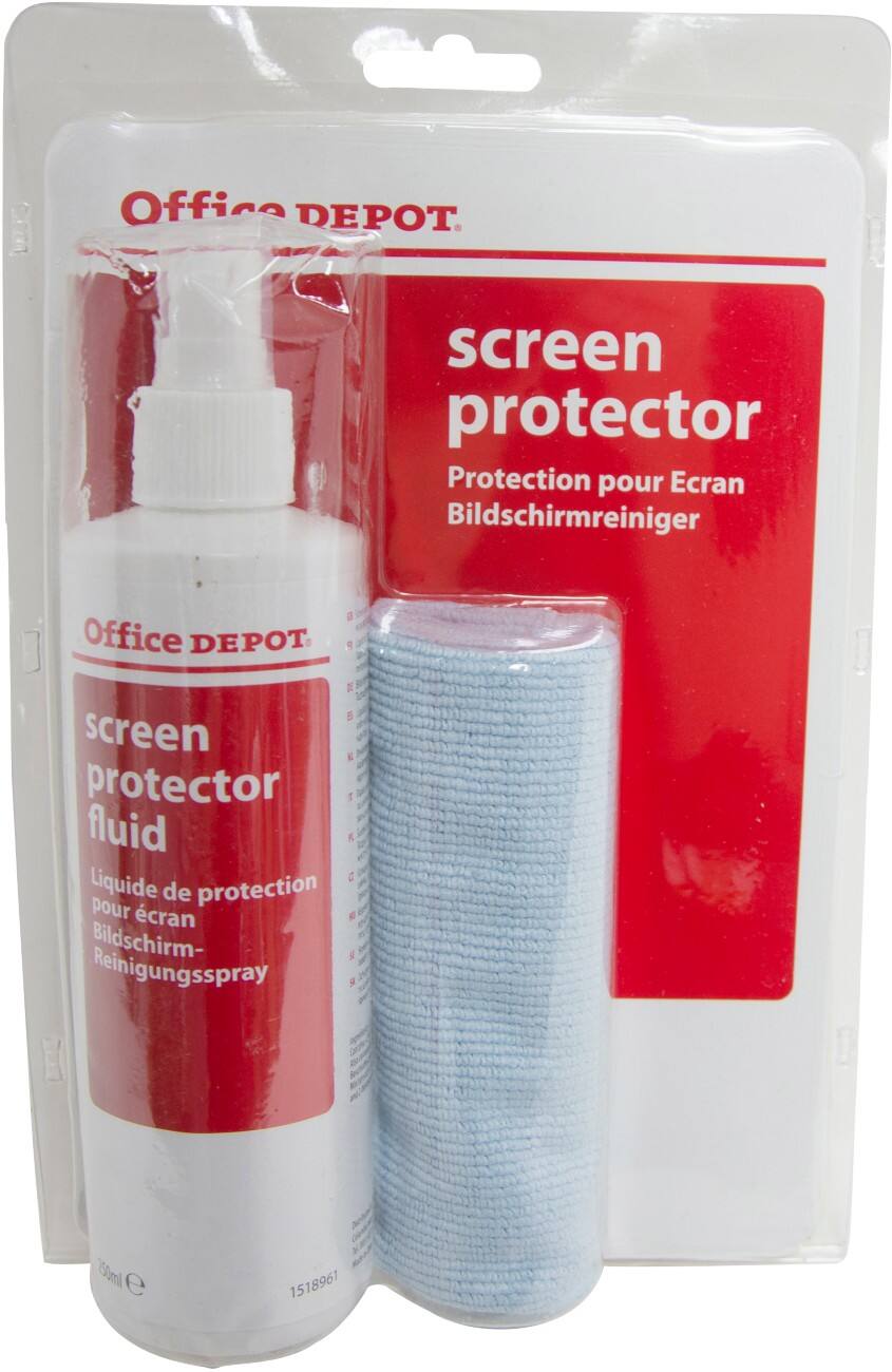 Office Depot Bildschirm-Reinigungsset Weiß 19,5 cm 250 ml