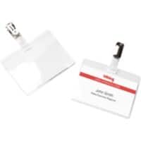 Office Depot Standard Namensschild mit Clip Querformat 90 x 60 mm 25 Stück
