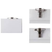 Office Depot Standard Namensschild mit Kombiklemme Querformat 62 x 43mm 50 Stück