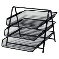 Office Depot Ablagefächer Metall Schwarz 29,5 x 35,5 x 26,5 cm