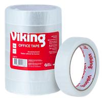Viking Büroklebeband Großer Kern Easy Tear Polypropylen 24mm x 66m Transparent 6 Rollen