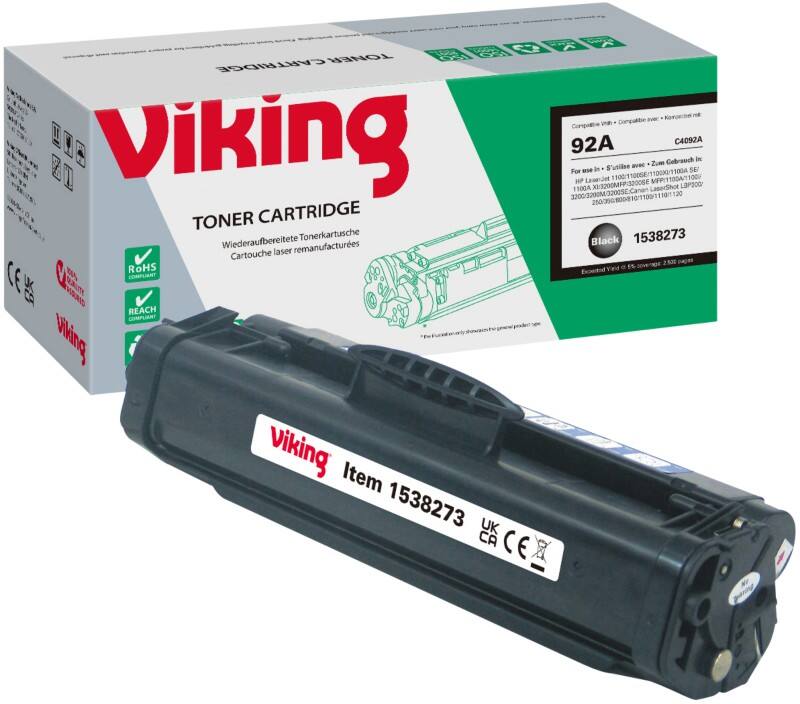 Viking 92A Kompatibel HP Tonerkartusche C4092A Schwarz