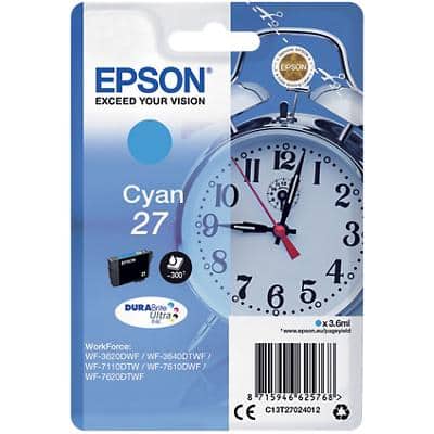 Epson 27 Original Tintenpatrone C13T27024012 Cyan