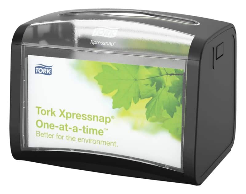 Tork Tischserviettenspender N4, N12 Xpressnap Plastik Schwarz