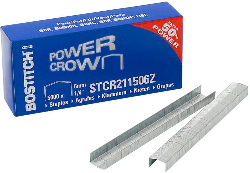 Bostitch Heftklammern 24/6 STCR211506Z Metall Silber 5000 Heftklammern