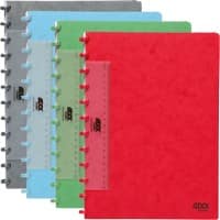 Adoc Lin-Ex Notizbuch Spiralbindung DIN A4 Kariert Pappe Farbig sortiert 144 Seiten 72 Blatt