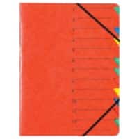 PAGNA Easy Ordnungsmappe 24131-01 DIN A4 Karton Gummiband 24 (B) x 0,5 (T) x 32 (H) cm Rot