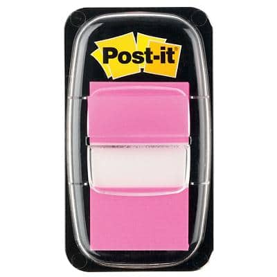 Post-it Index-Haftstreifen Rechteckig 2,54 x 4,32 cm Rosa I680-21 50 Streifen