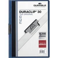 DURABLE Duraclip Klemmmappe 30 Blatt DIN A4 Blau