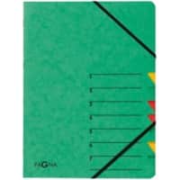 PAGNA Easy Ordnungsmappe 24061-03 DIN A4 Karton Gummiband 24 (B) x 0,4 (T) x 32 (H) cm Grün