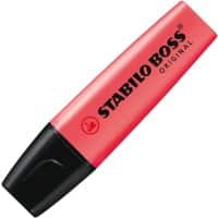STABILO Boss Original Textmarker Rot Breit Keilspitze 2 - 5 mm Nachfüllbar