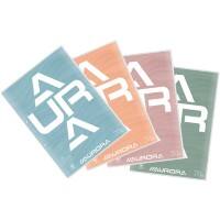 AURORA Splendid A4 Fallgebunden Farbig sortiert Papiercover Notizbuch liniert 100 Blatt