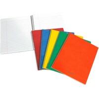 AURORA Notizbuch DIN A5 Liniert Spiralbindung Pappe Farbig sortiert Nicht perforiert 120 Seiten