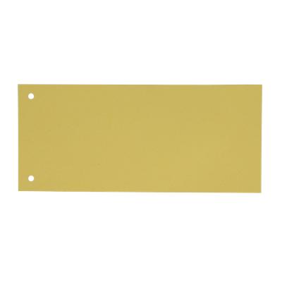 KANGARO Blanko Trennstreifen Spezial Gelb Karton Rechteckig 2 Löcher 07071-07 100 Stück
