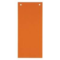 KANGARO Blanko Trennstreifen Spezial Orange Karton Rechteckig 2 Löcher 07071-06 100 Stück