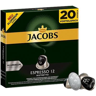 Jacobs Espresso 12 Ristretto Kaffeekapseln 20 Stück à 5.2 g
