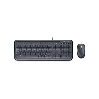 Microsoft Ergonomisches Kabelgebundenes Tastatur-Maus-Set 600 QWERTZ